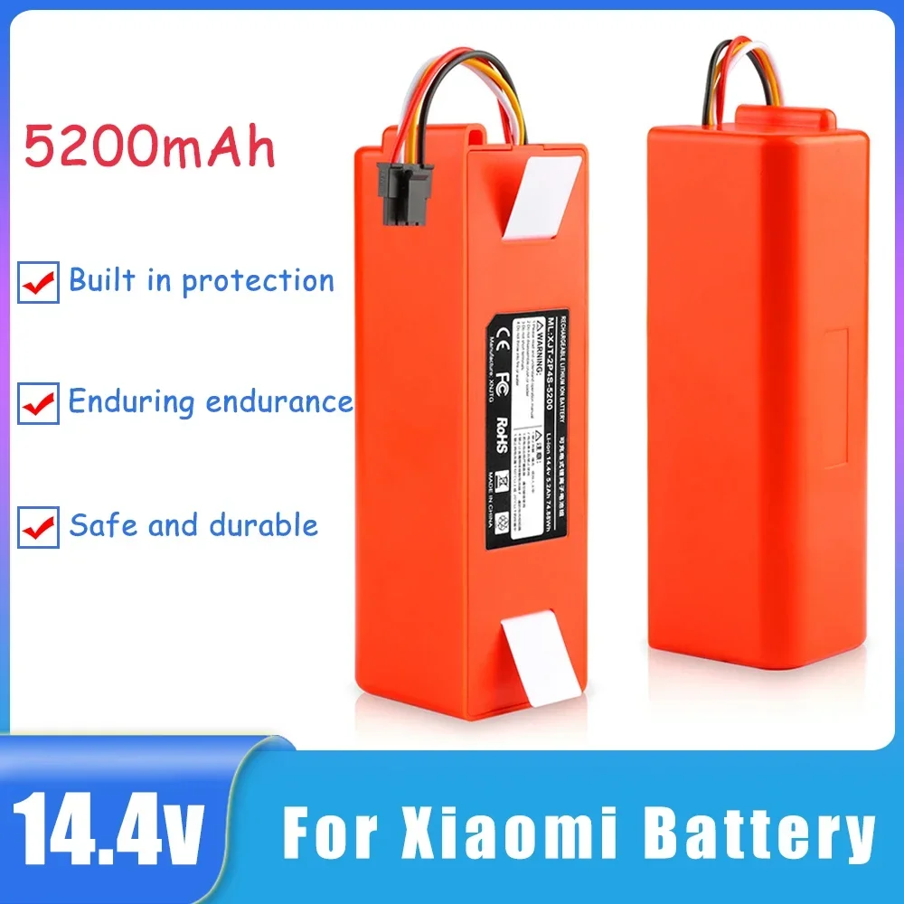 

NEW High Quality 14.4V Lithium battery Replacement Batteries 5200mAh for Xiaomi S50 S51 S55 Vacuum Cleaner Sweeper Accessories