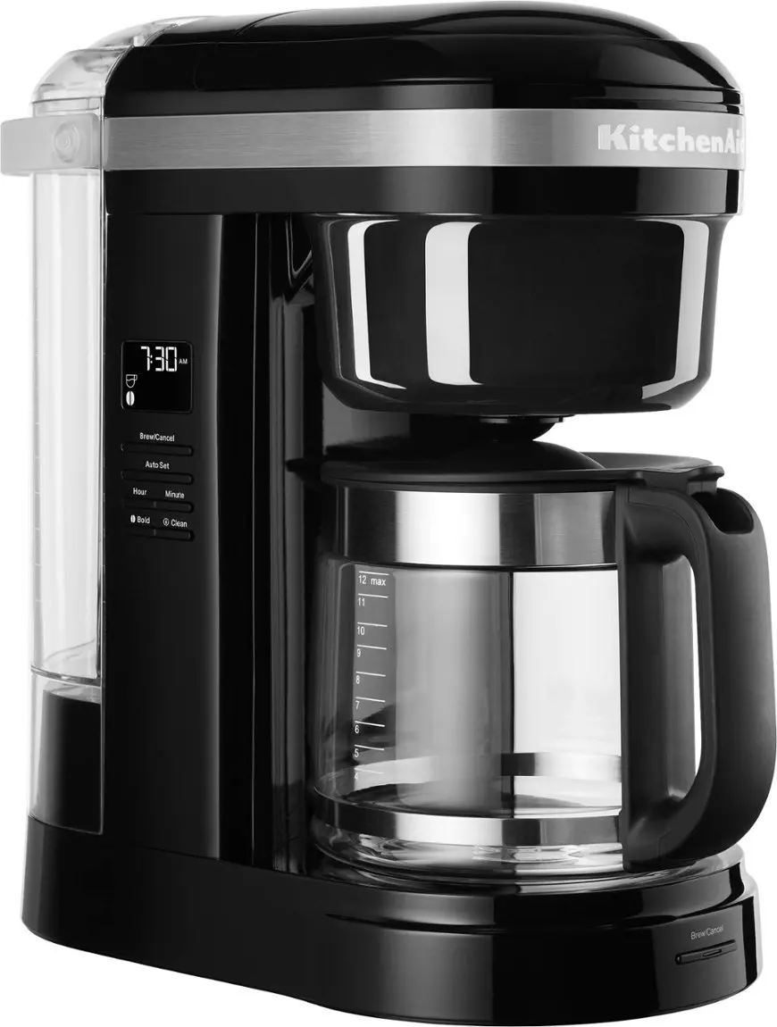 

HAOYUNMA 12 Cup Drip Coffee Maker with Spiral Showerhead - KCM1208 - Onyx Black