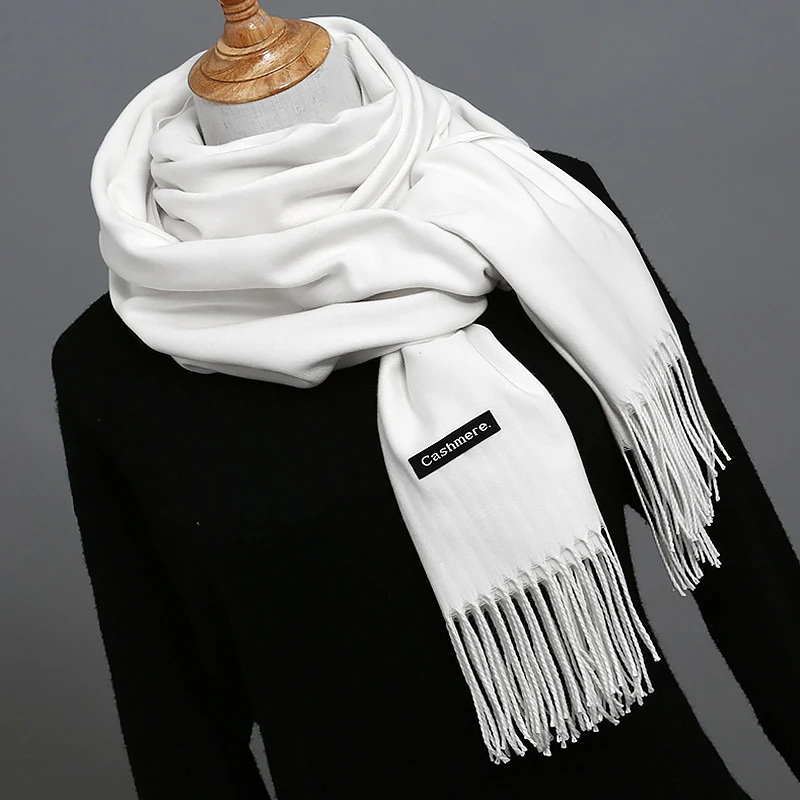 Bandana Pashmina Tassel Shawls Luxury Cashmere Scarf for Women Solid Color Scarf Winter Shawl Wrap Female Foulard Thick Blanket
Bandana Pashmina Tassel Shawls Luxury Cashmere Scarf for Women Solid Color Scarf Winter Shawl Wrap Female Foulard Thick Blanket