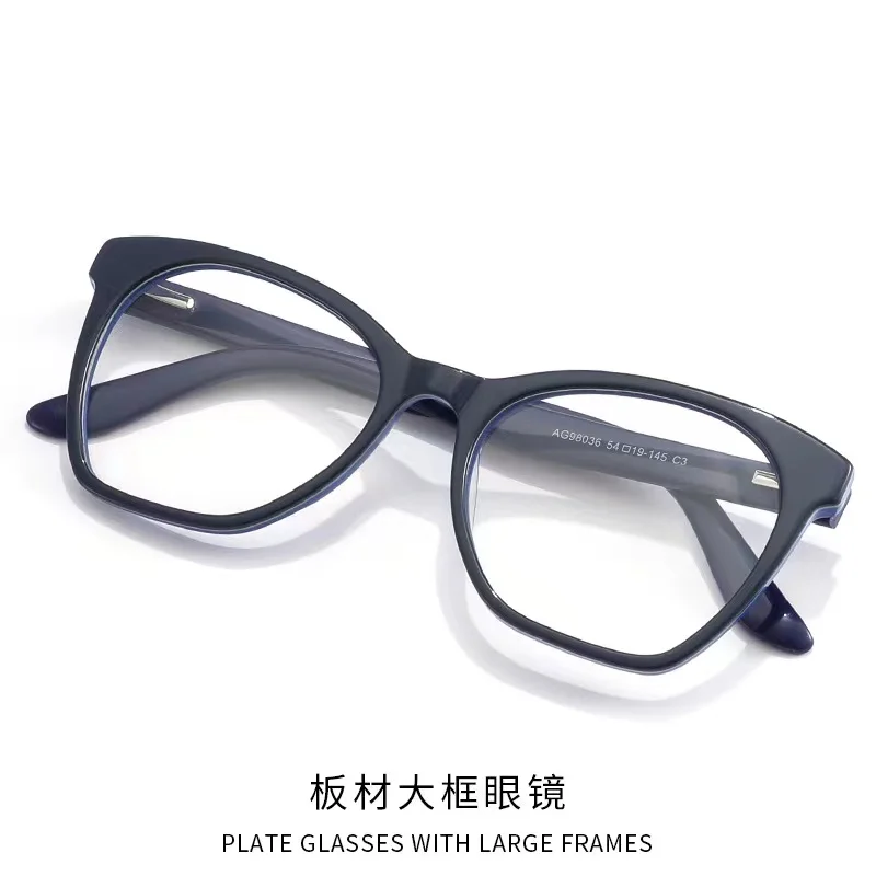 54mm black transparent glasses frame women TR90 clear lens cat eye glasses anti blue light CP female polygon blue 98036
54mm black transparent glasses frame women TR90 clear lens cat eye glasses anti blue light CP female polygon blue 98036