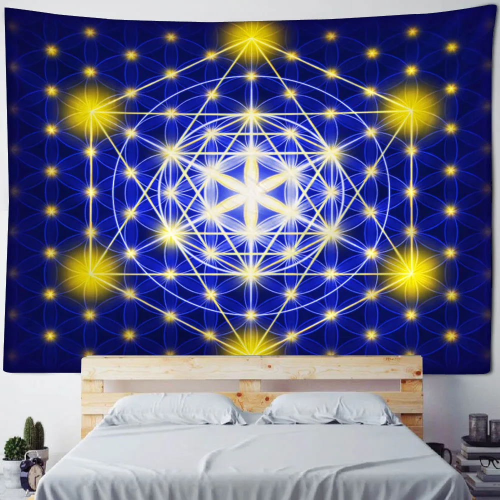Geometric fractal art tapestry Mandala wall hanging colorful psychedelic witchcraft hippie home decoration room wall decoration
Geometric fractal art tapestry Mandala wall hanging colorful psychedelic witchcraft hippie home decoration room wall decoration