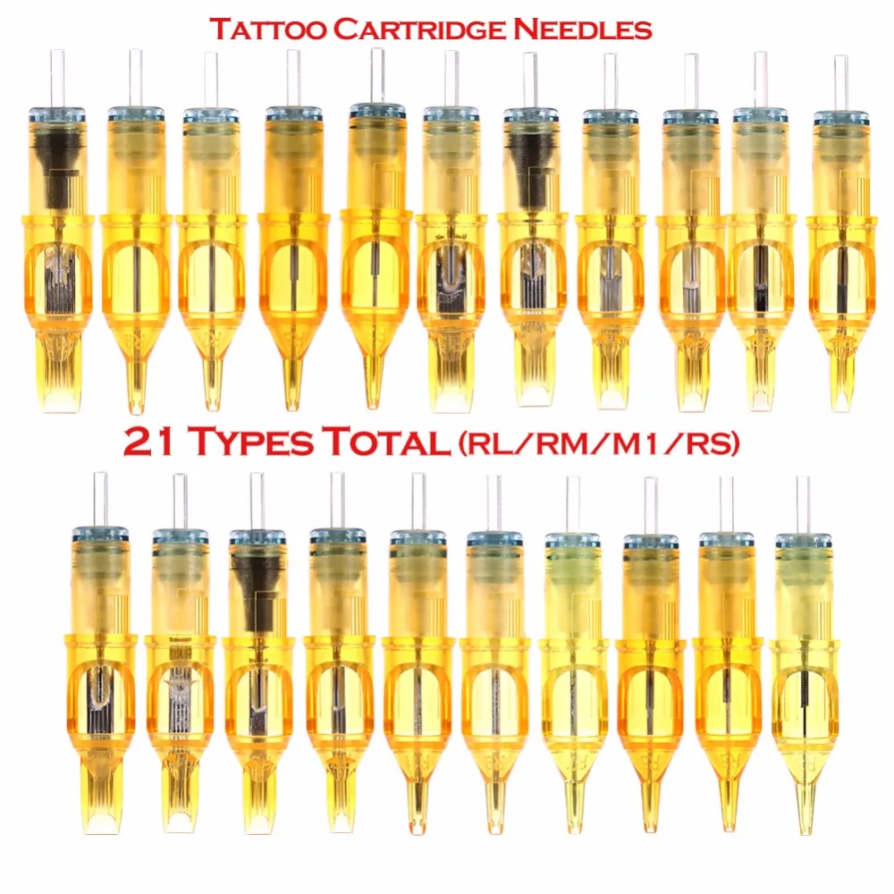 

Newest 10pcs Disposable Sterilized Tattoo Cartridge Needles For Semi-Permanent Makeup Tattoo Gun Machine 7RM/9RM/11RM/13RM/15RM