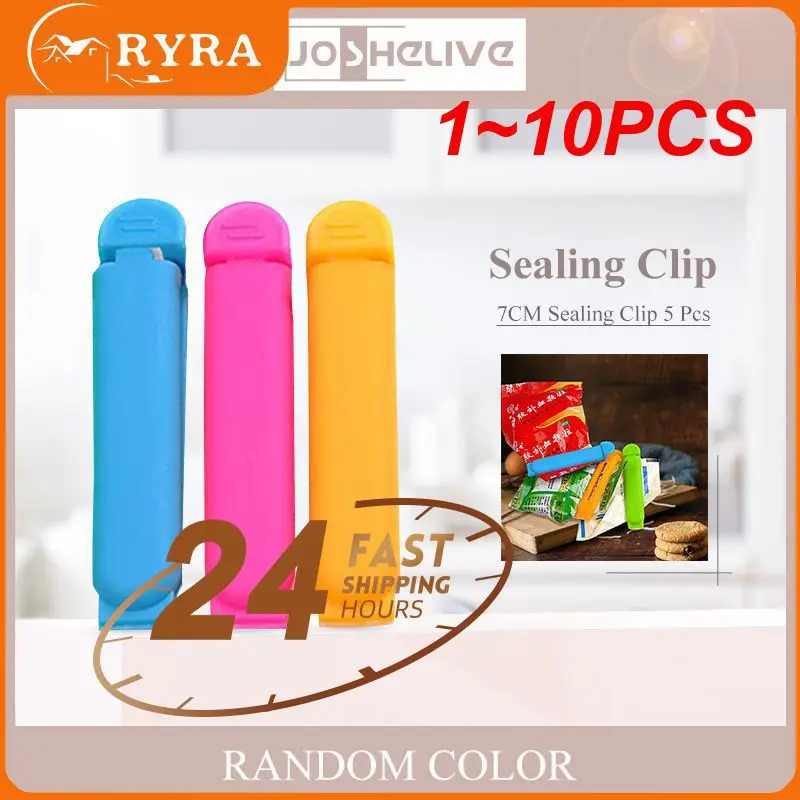 

1~10PCS Home Portable New Kitchen Items Food Snack Seal Sealing Bag Clips Sealer Clamp Plastic Tool Kitchen Storage Organization