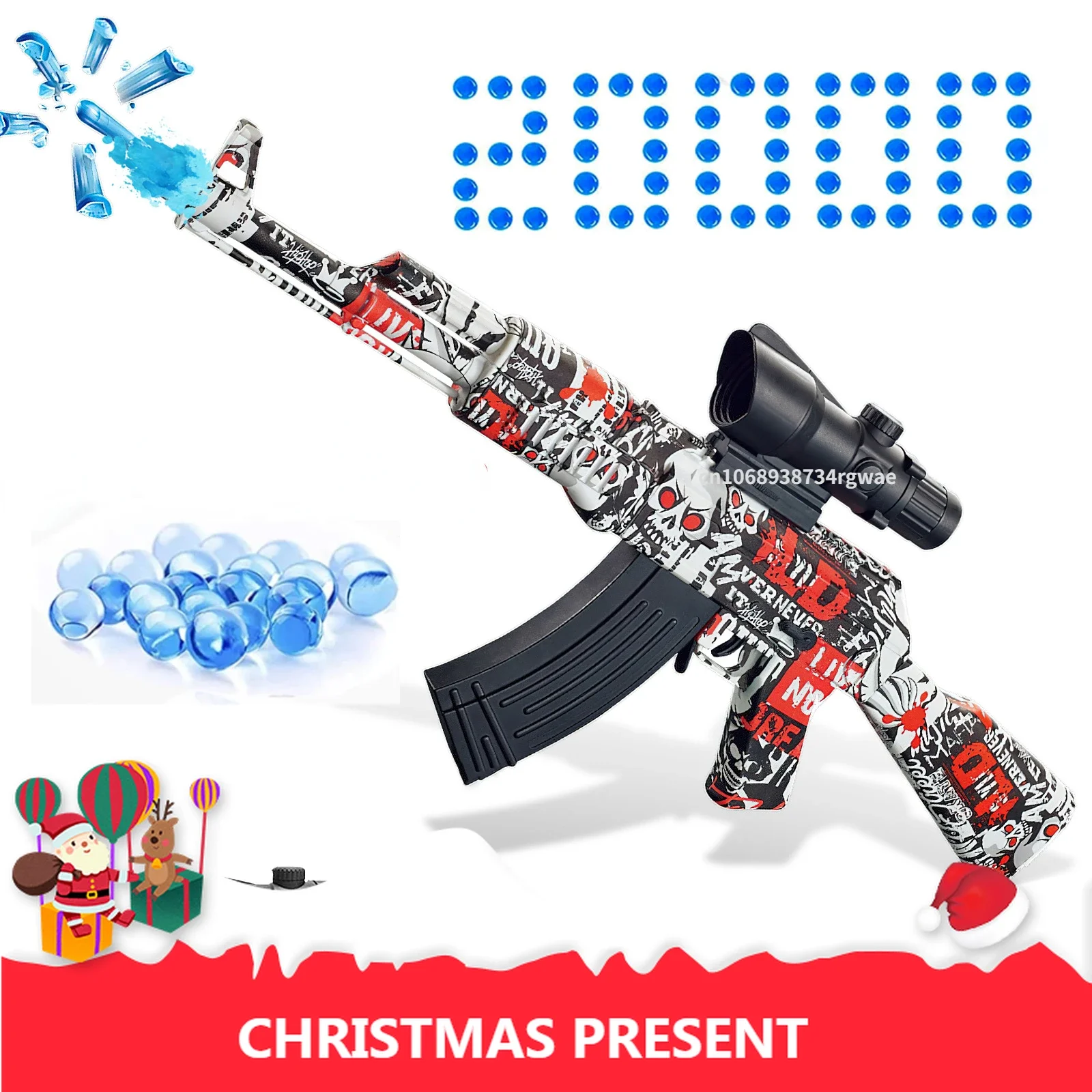 

AK47 гелевый бластерный пистолет, игрушечный пистолет, Электрический гелевый пистолет с водяной бомбой для активного отдыха, игрушечное оружие, гелевый пистолет с пулями, подарки
