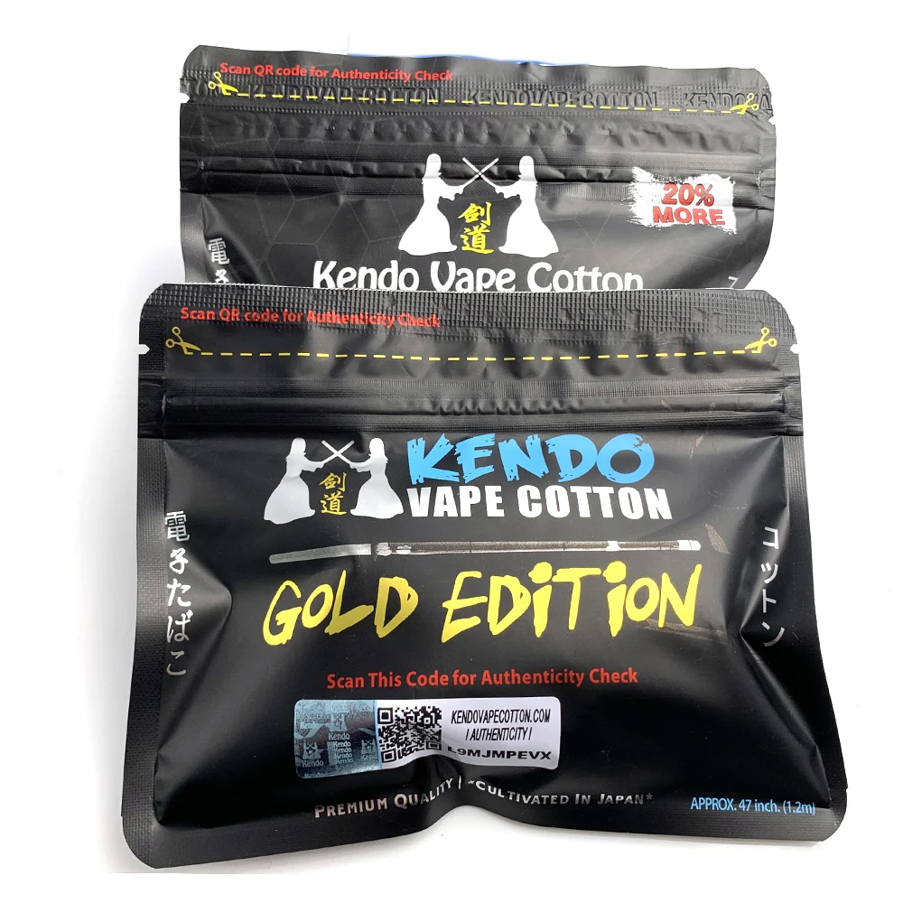 New Kendo Cotton Gold Edition Vaper Cotton for DIY Heat Wire Wicks RDA Atomizer Tank
New Kendo Cotton Gold Edition Vaper Cotton for DIY Heat Wire Wicks RDA Atomizer Tank