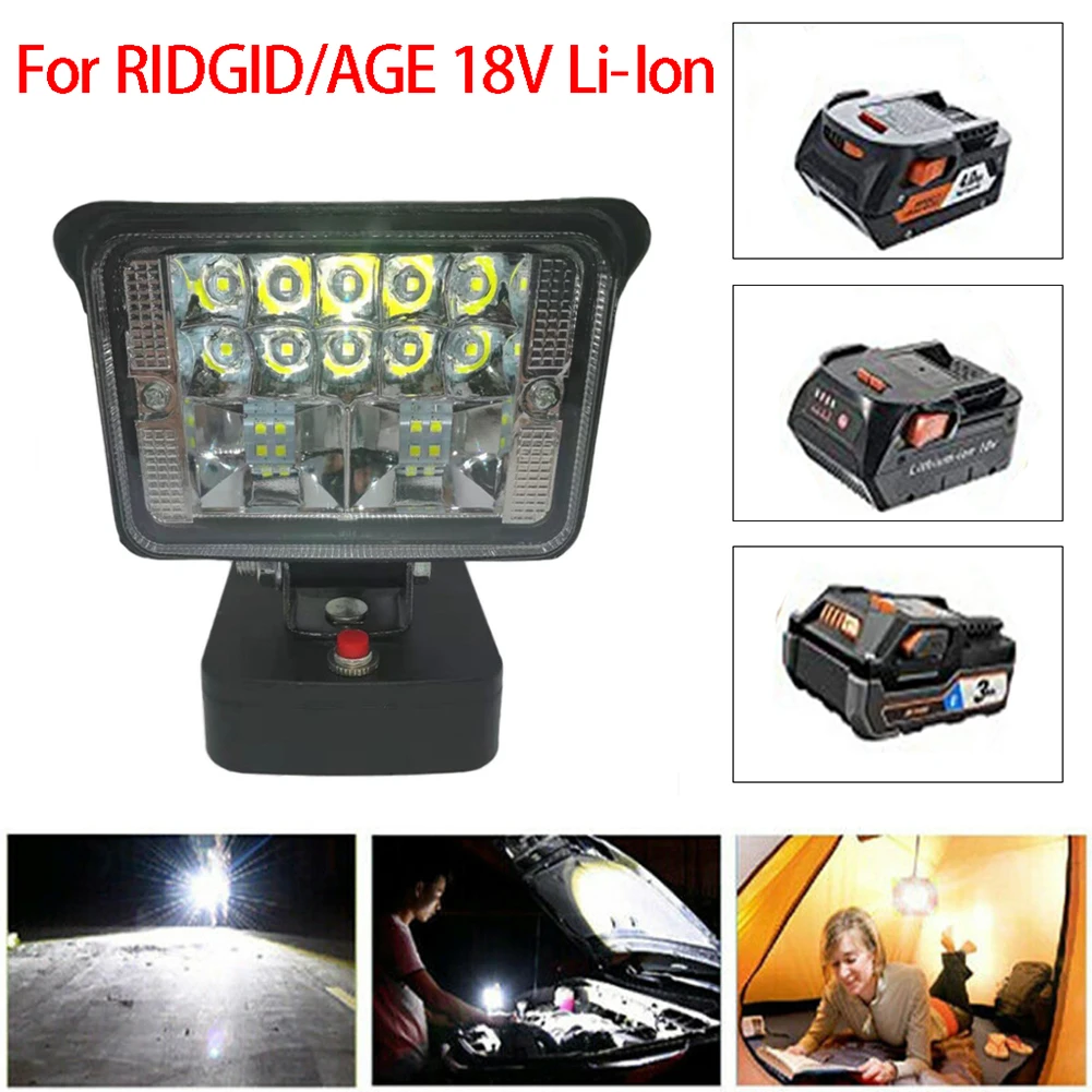1pc Work Light 18v LED Floodlight High Brightness Lithium Battery For L1815R B1820R L1830R B1830R R840084 AC840084 R840083
1pc Work Light 18v LED Floodlight High Brightness Lithium Battery For L1815R B1820R L1830R B1830R R840084 AC840084 R840083
