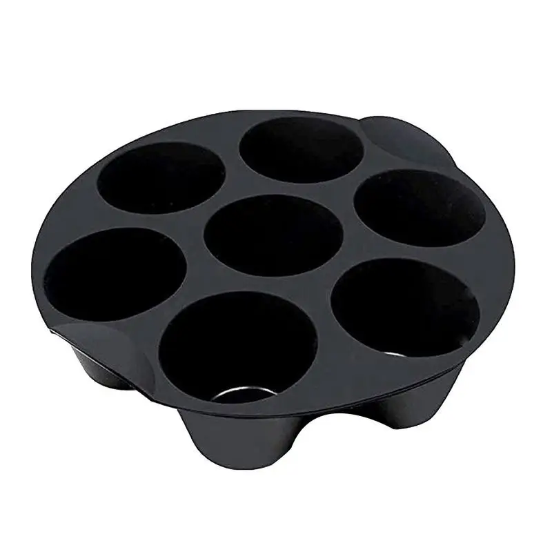

7 Even Cake Muffin Cup For Air Fryer Accessories Cupcake Molds For Baking Bakeware Silicone Mat Nonstick Pan Mold Pastry Tool