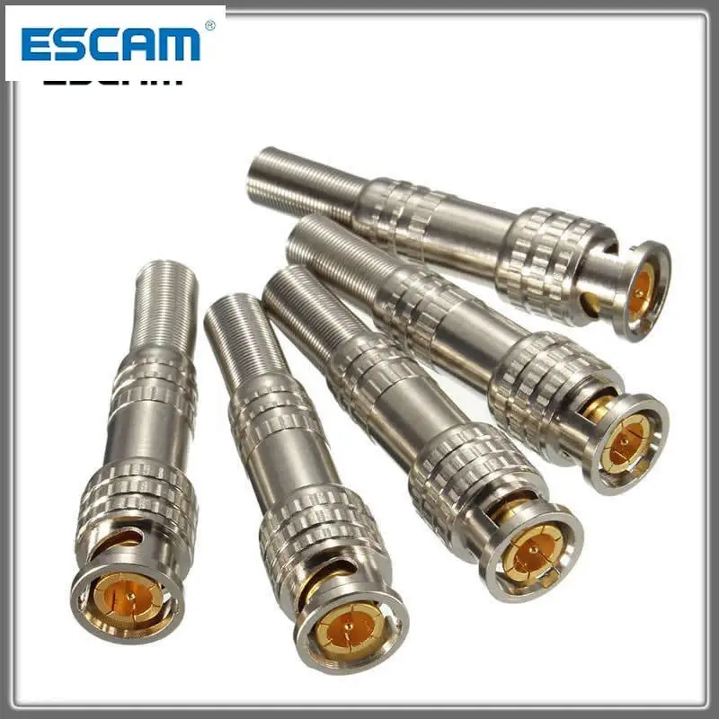 5 шт./лот BNC коннектор разъем для Coaxical Cable латунь обжимной кабель завинчивание CCTV