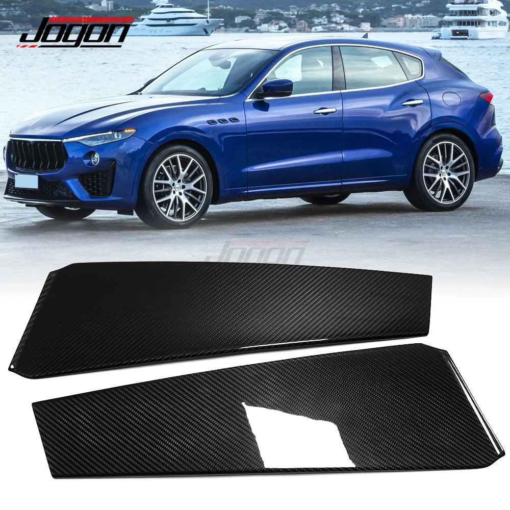 

For Maserati Levante 2015 -2020 Real Carbon Fiber Window Pillar Sticker A Column Cover Trim Auto Accessories