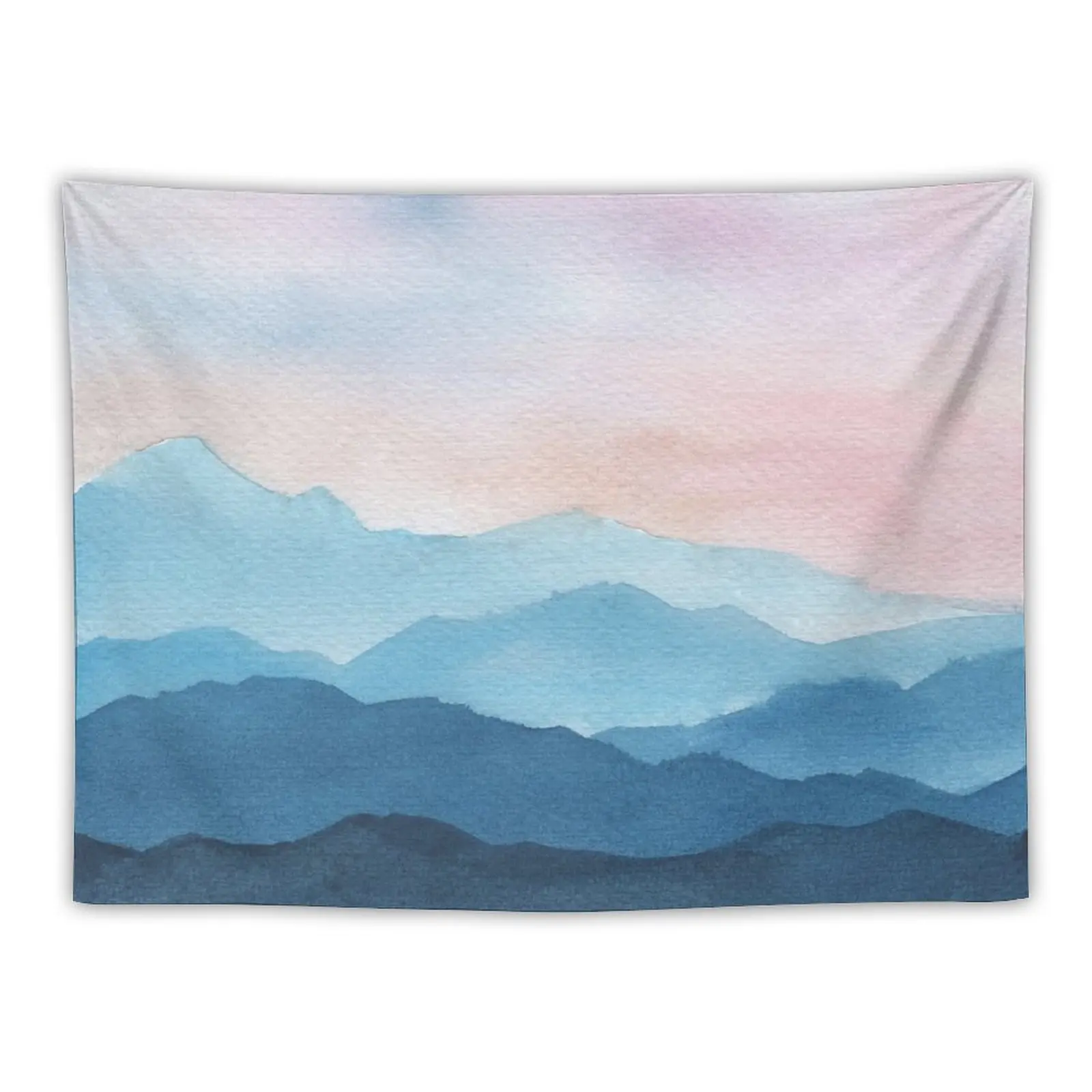 

Blue Abstract Mountains Tapestry Decorative Paintings Cute Room Decor Wall Carpet Tapestry