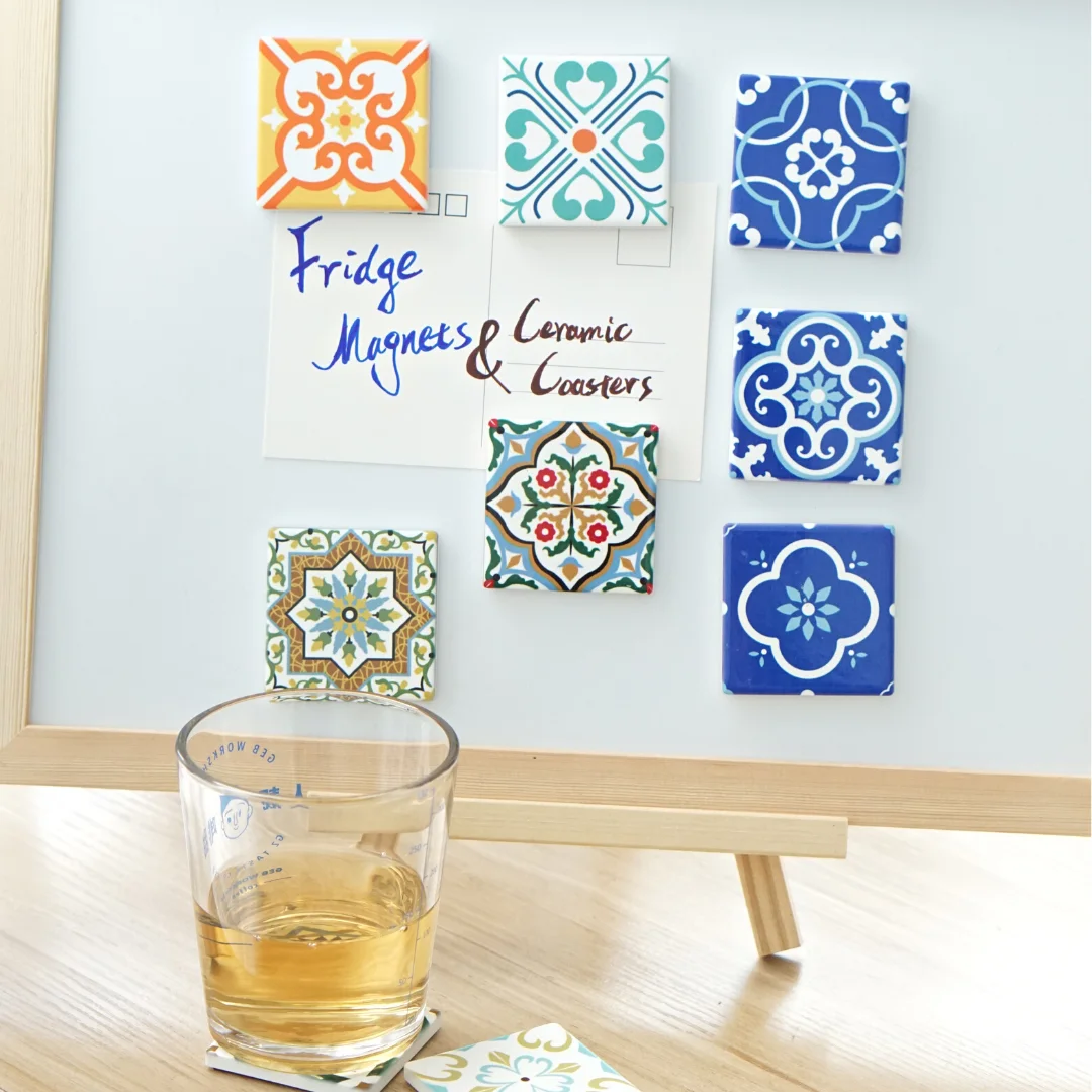 3 Pieces Ceramic Coasters Refrigerator Stickers set, Vintage Floral Pattern Fridge Magnets Creative Home Decor Kitchen Gift
3 Pieces Ceramic Coasters Refrigerator Stickers set, Vintage Floral Pattern Fridge Magnets Creative Home Decor Kitchen Gift