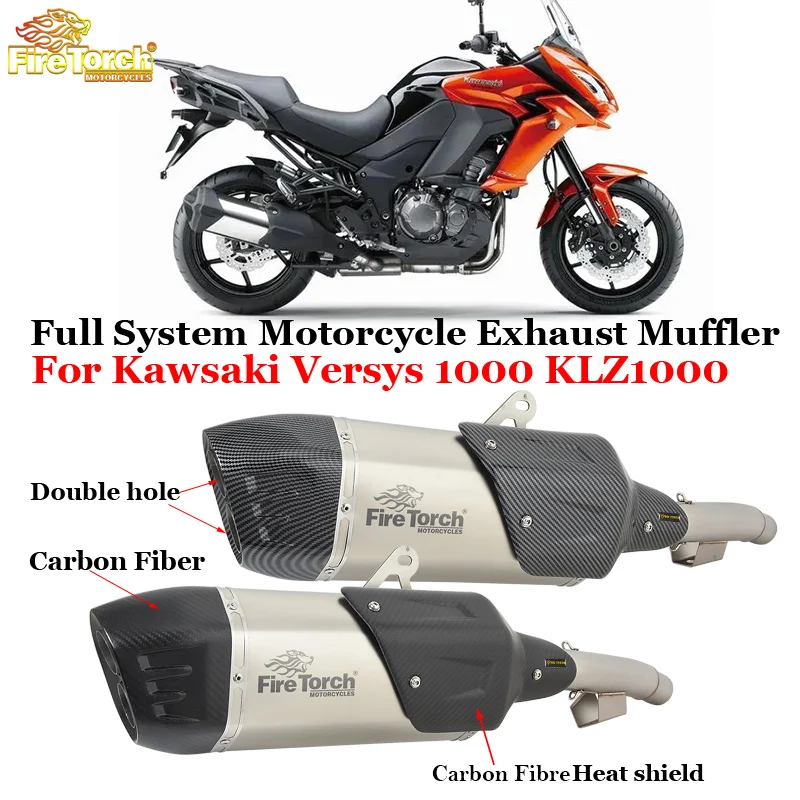 For Kawsaki Versys1000 Versys 1000 KLZ1000 2012 - 2018 Motorcycle Exhaust Escape System Modify Double Hole Muffler Mid Link Pipe
For Kawsaki Versys1000 Versys 1000 KLZ1000 2012 - 2018 Motorcycle Exhaust Escape System Modify Double Hole Muffler Mid Link Pipe