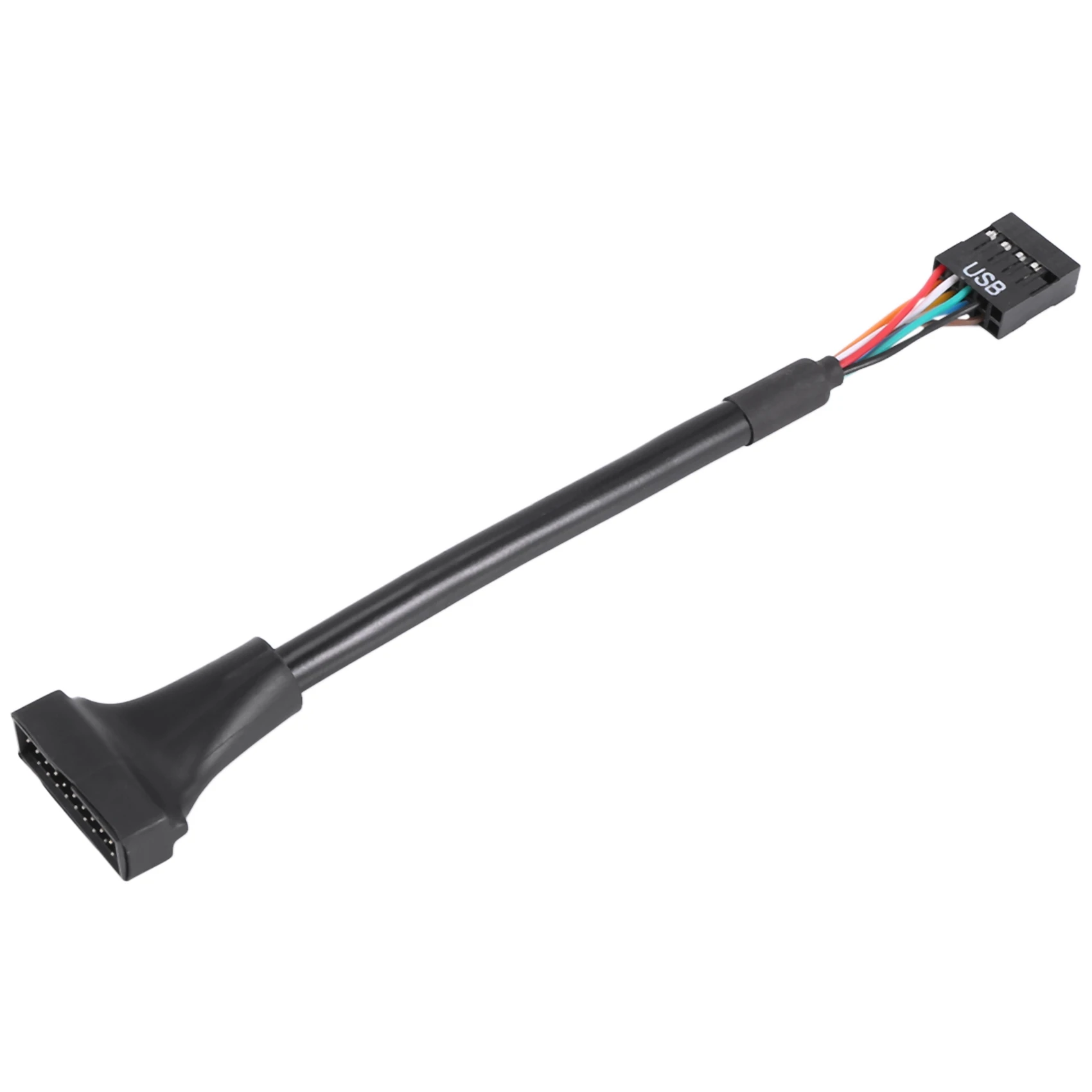 Черный 9-контактный разъем USB 2,0 на USB 3,0 20-контактный штекер Кабельный адаптер
Черный 9-контактный разъем USB 2,0 на USB 3,0 20-контактный штекер Кабельный адаптер