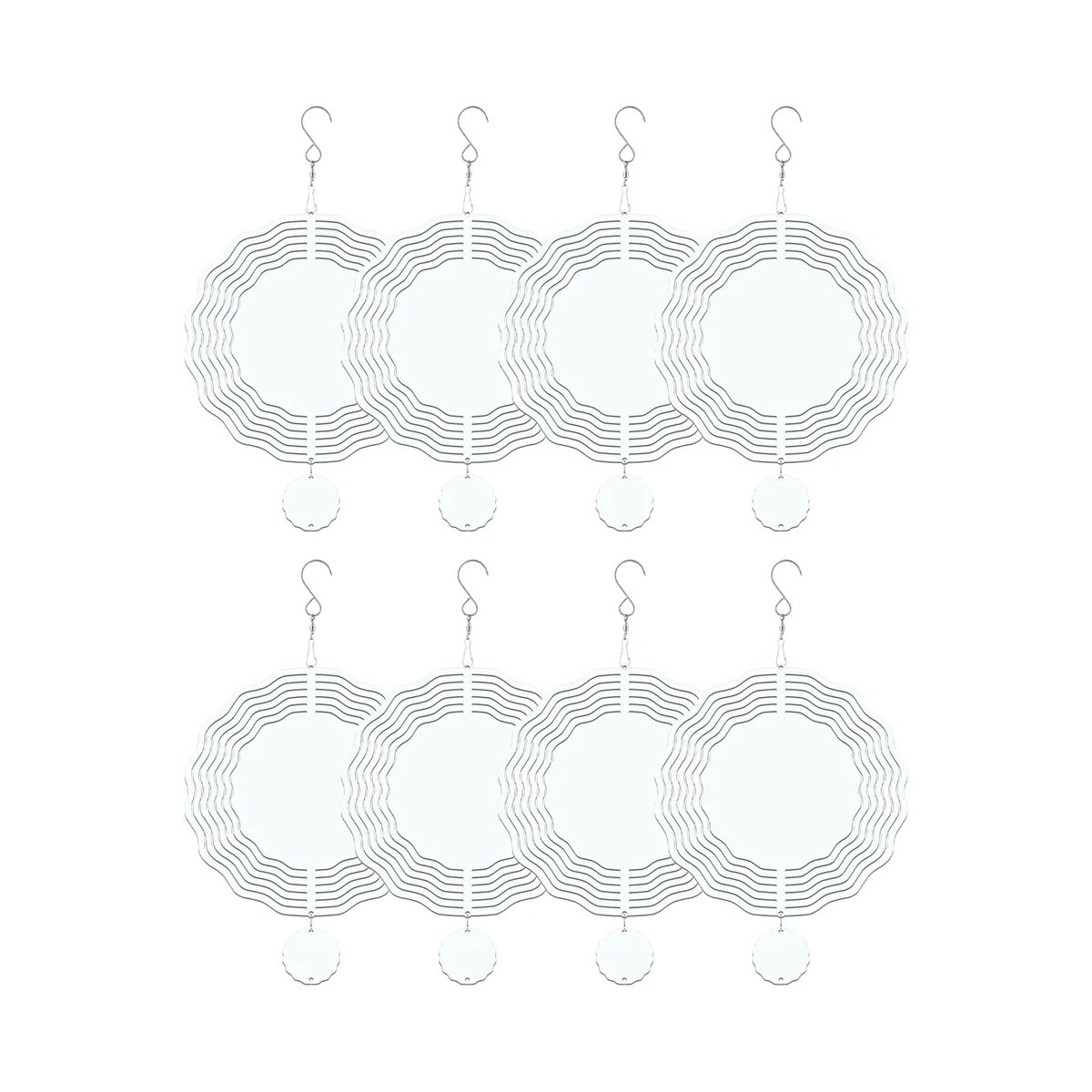 8 Pack 8 Inch Sublimation Wind Spinner Blanks,3D Double Sided Sublimation Wind Powered Kinetic Sculpture for Yard Garden
8 Pack 8 Inch Sublimation Wind Spinner Blanks,3D Double Sided Sublimation Wind Powered Kinetic Sculpture for Yard Garden