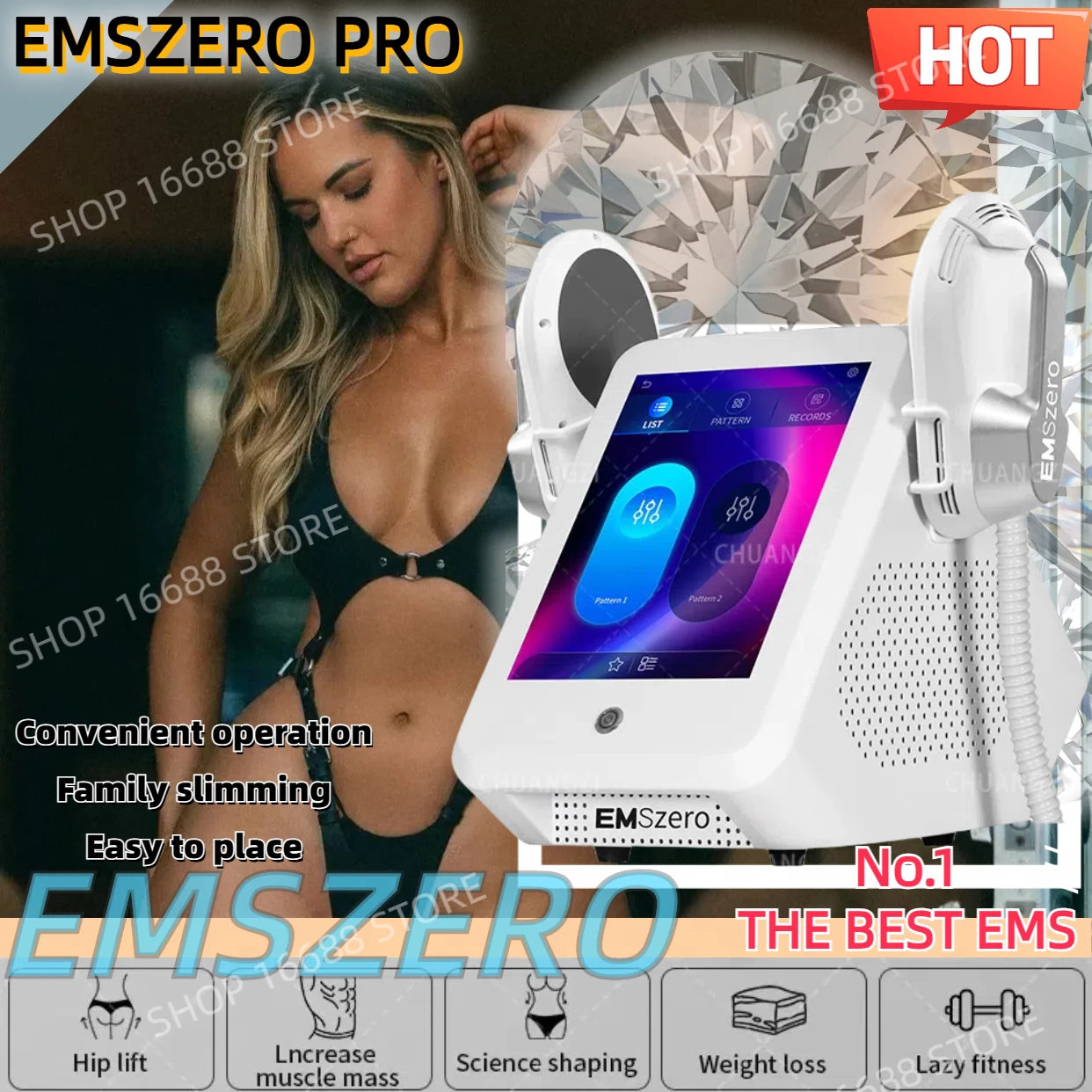 

2024 Professional 6500w EMS Body Sculpting Machine Portable EMSSLIM NEO RF EMSZERO Nova Muscle Stimulation 14 Tes HIEMT Slimming