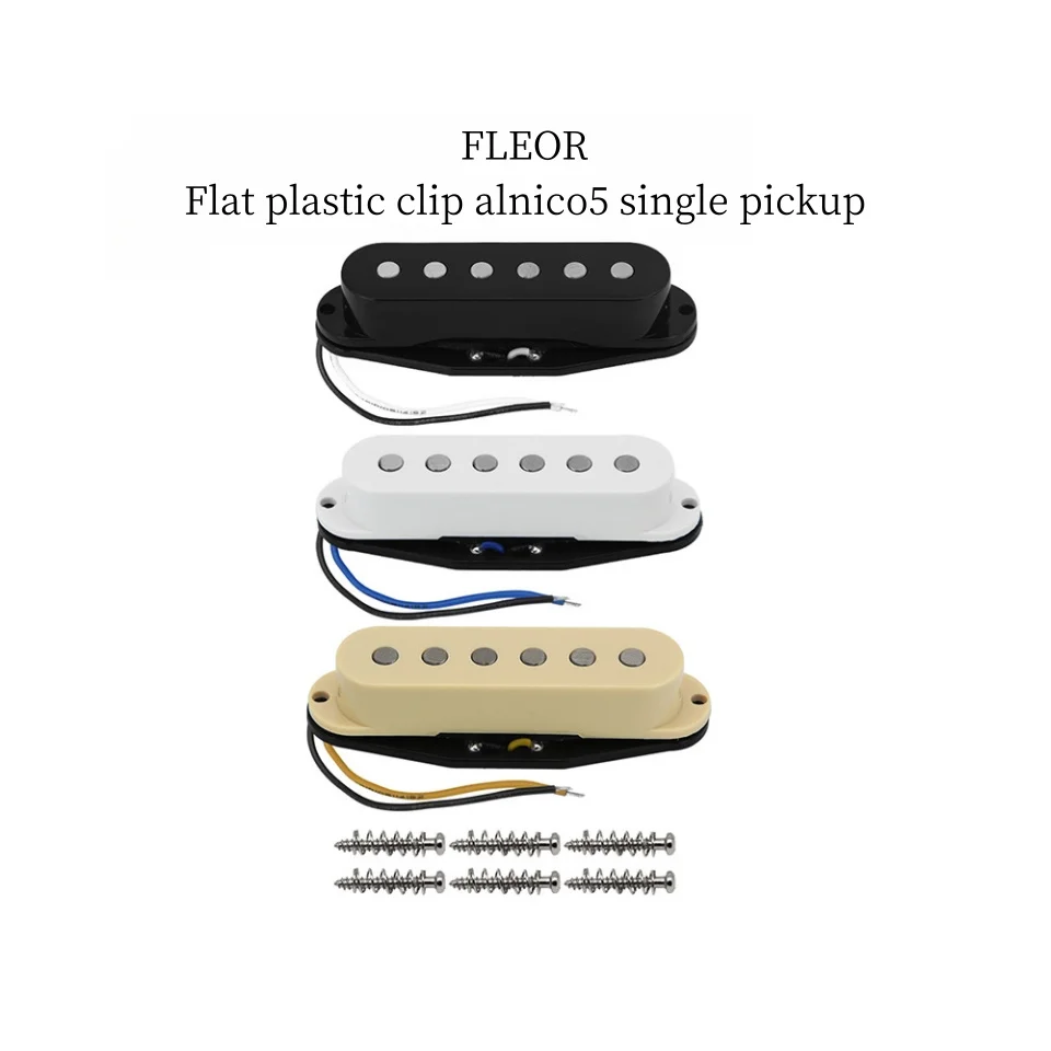 FLEOR 3PCS Electric guitar pickup single flat alnico5 single coil SQ ST Neck Bridge Accessories
FLEOR 3PCS Electric guitar pickup single flat alnico5 single coil SQ ST Neck Bridge Accessories