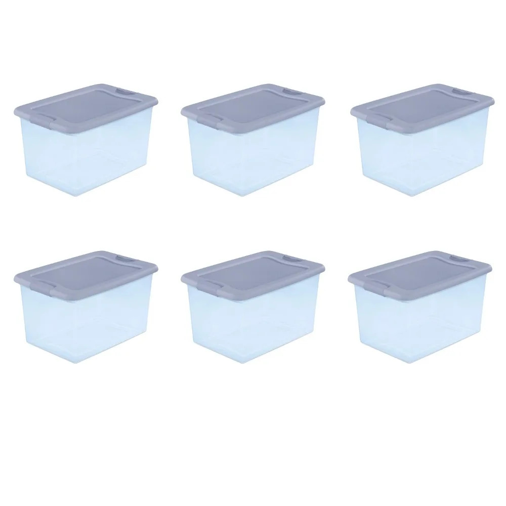 Sterilite 64 Qt. Latching Box Plastic, White, Set of 6 Closet Organizer, Storage Containers, Clothes Organizer
Sterilite 64 Qt. Latching Box Plastic, White, Set of 6 Closet Organizer, Storage Containers, Clothes Organizer