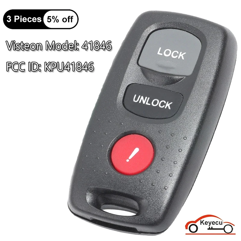 KEYECU 3 кнопки для Mazda 3 6 2004 2005 2006 2007 2008 автоматический бесключевой доступ брелок для дистанционного управления модель: 41846, FCC ID: KPU41846
KEYECU 3 кнопки для Mazda 3 6 2004 2005 2006 2007 2008 автоматический бесключевой доступ брелок для дистанционного управления модель: 41846, FCC ID: KPU41846