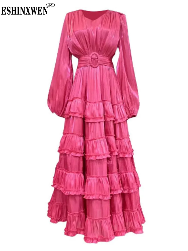Eshin 2024 Spring Solid Patchwork Folds Slimming Dresses For Women Rounf Neck Puff Sleeve High Waist Elegant Dress Female TH6174
Eshin 2024 Spring Solid Patchwork Folds Slimming Dresses For Women Rounf Neck Puff Sleeve High Waist Elegant Dress Female TH6174