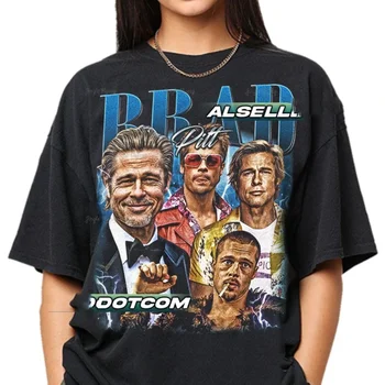 Limited Brad Pitt Vintage Top T-Shirt Gift For Women And Man Unisex Bootleg Men Women Oversized Limited Brad Pitt Vintage Top T-Shirt Gift For Women And Man Unisex Bootleg Men Women Oversized