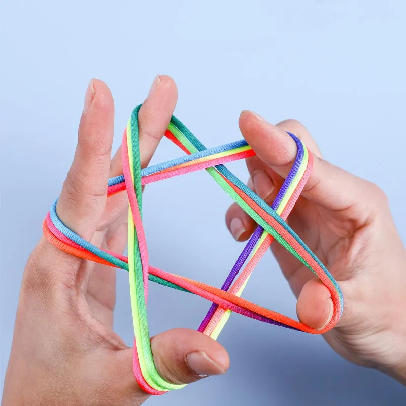 Kids Colorful Flipping Hand Finger Thread Rope String Games Developmental Toy Puzzle Montessori Educational Toys for Children
Kids Colorful Flipping Hand Finger Thread Rope String Games Developmental Toy Puzzle Montessori Educational Toys for Children