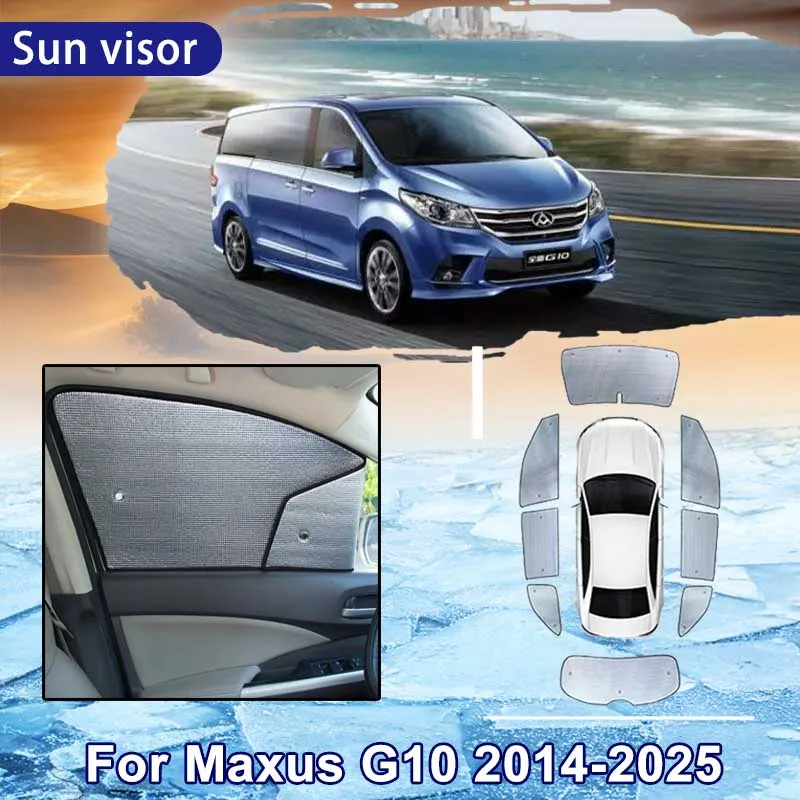 

Car Sun Shade for Maxus LDV G10 2014~2025 2021 2022 2023 2024 Car Full 8x Coverage Sunshade Windshield Side Window Sunshade Cool