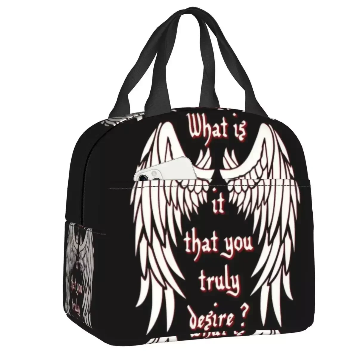 2024 New What Is It That You Truly Desire Insulated Lunch Bag For Women Portable Lucifer Morningstars Thermal Cooler Lunch Box
2024 New What Is It That You Truly Desire Insulated Lunch Bag For Women Portable Lucifer Morningstars Thermal Cooler Lunch Box