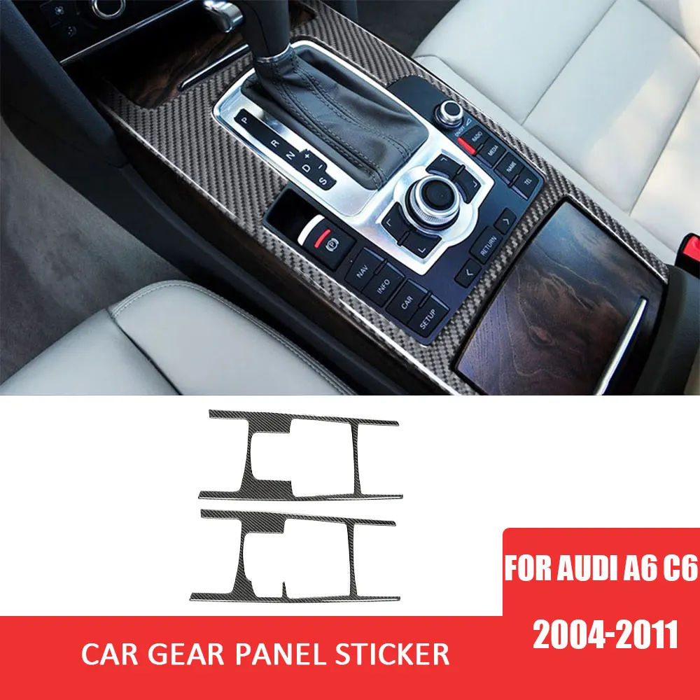 Car Interior Gear Shift Panel Sticker Carbon Fiber Decoration for Audi A6 C6 2004-2011 Auto Interior Styling Accessories
Car Interior Gear Shift Panel Sticker Carbon Fiber Decoration for Audi A6 C6 2004-2011 Auto Interior Styling Accessories