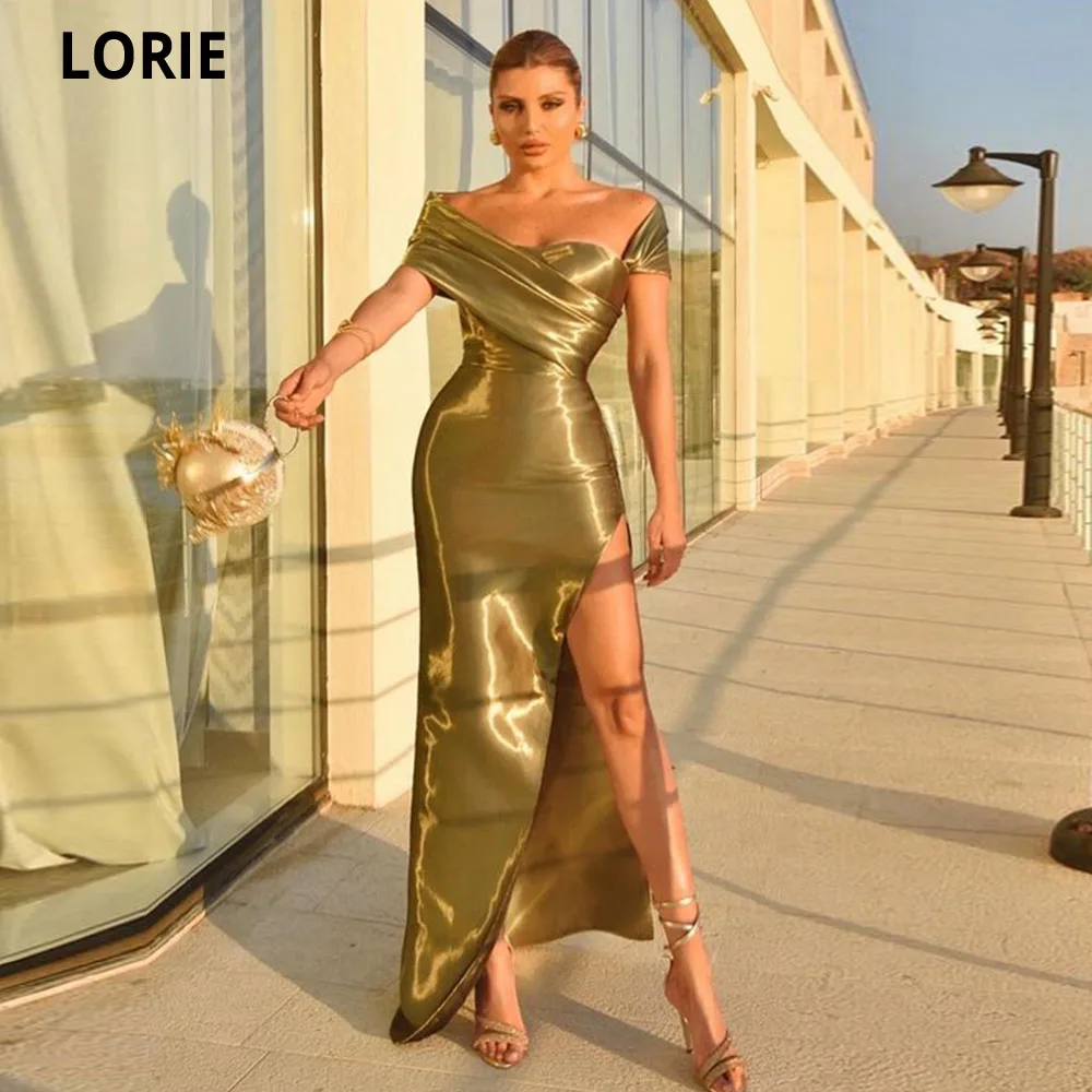 LORIE 2022 New Modest Slit Long Evening Dresses Short Sleeves Mermaid Women Prom Dressing Gowns For Formal Event Robes De Soirée
LORIE 2022 New Modest Slit Long Evening Dresses Short Sleeves Mermaid Women Prom Dressing Gowns For Formal Event Robes De Soirée