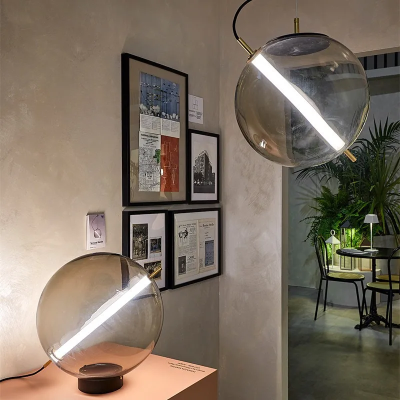 Creative LED Pendant Light Dining Room Island Smoky Gray Glass Hanging Lamps Bedroom Restaurant Bar Decor Modern Nordic Fixtures
Creative LED Pendant Light Dining Room Island Smoky Gray Glass Hanging Lamps Bedroom Restaurant Bar Decor Modern Nordic Fixtures