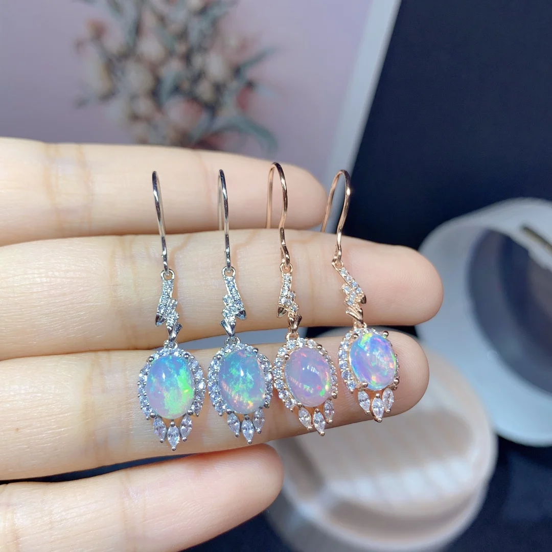 100% natural opal earrings 5*7mm silver 925 earrings wedding simple gem earrings jewelry party
100% natural opal earrings 5*7mm silver 925 earrings wedding simple gem earrings jewelry party