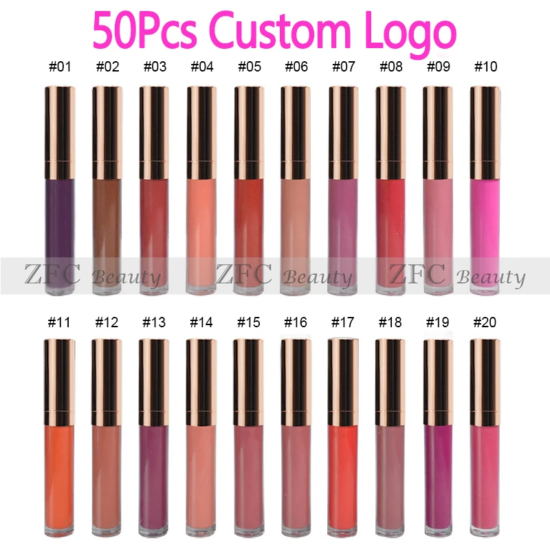 Custom Logo 50pcs Waterproof Matte Liquid Lipstick Lip Tint Matte Lip Gloss Cosmetic Long Lasting Lipgloss Bulk
Custom Logo 50pcs Waterproof Matte Liquid Lipstick Lip Tint Matte Lip Gloss Cosmetic Long Lasting Lipgloss Bulk