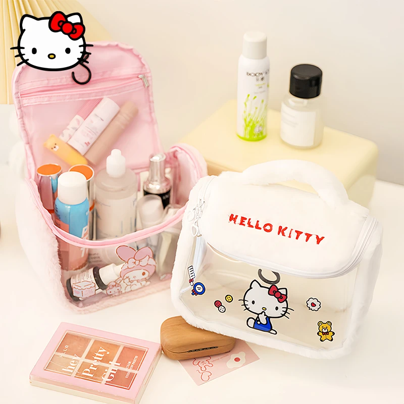 Kawaii Sanrio MyMelody Kuromi Cosmetic Bag Cute Cartoon Large Capacity Plush PU Waterproof Storage Bag Girl Travel Toiletry Bag
Kawaii Sanrio MyMelody Kuromi Cosmetic Bag Cute Cartoon Large Capacity Plush PU Waterproof Storage Bag Girl Travel Toiletry Bag