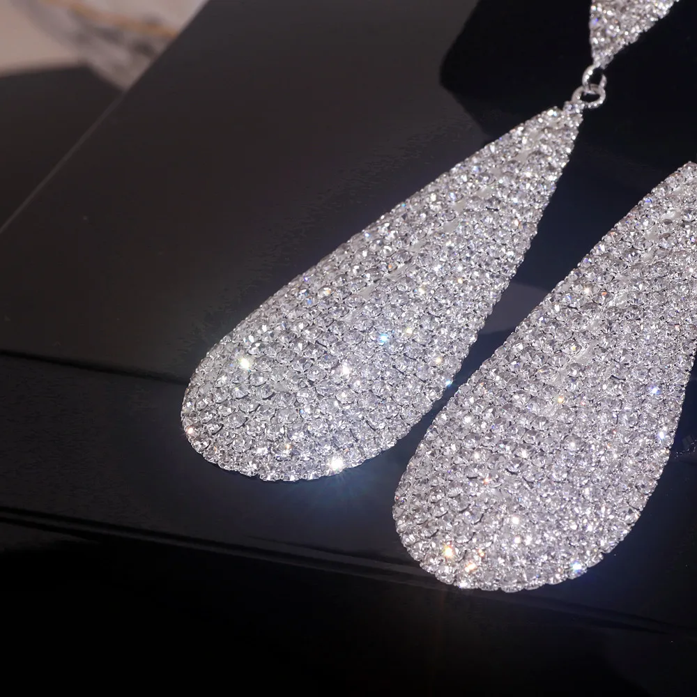 Classic Elegant White Rhinestone Water Drop Shape Pendant Earrings for Women Silver Color Dangle Earrings Wedding Party Jewelry 5 Mallzona Sf45c7d15434f4df2bf7a4c788bef4219l Classic Elegant White Rhinestone Water Drop Shape Pendant Earrings for Women Silver Color Dangle Earrings Wedding Party Jewelry Mallzona