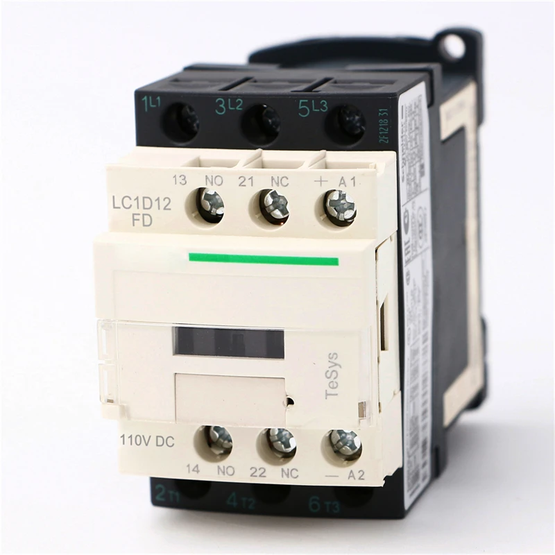 

LC1D12FD DC electric magnetic Contactor 3P 3NO LC1-D12FD 12A 110V DC coil