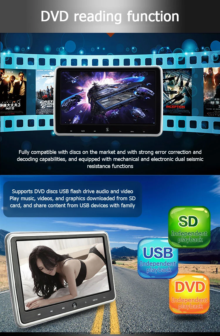 رقيقة جدا شاشة الكريستال السائل 10.1 بوصة سيارة مسند الرأس رصد AV لاعب مرآة ربط FHD1080P شاشة فيديو مع USB/SD الوسائط المتعددة 21 رقيقة جدا شاشة الكريستال السائل 10.1 بوصة سيارة مسند الرأس رصد AV لاعب مرآة ربط FHD1080P شاشة فيديو مع USB/SD الوسائط المتعددة