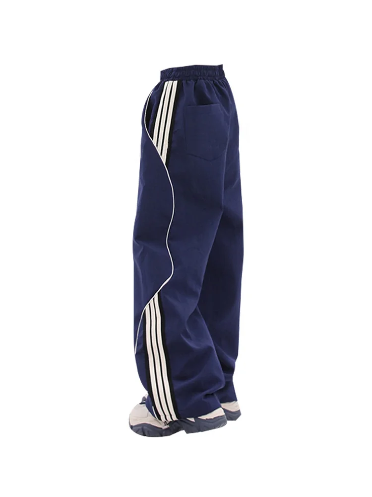 Women's Elastic Waist Wide Leg Striped High Waist Sweatpants 2023 Spring Korean Baggy Casual Streetwear Daily Joggers Pants
Women's Elastic Waist Wide Leg Striped High Waist Sweatpants 2023 Spring Korean Baggy Casual Streetwear Daily Joggers Pants