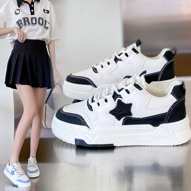 2023 New Spring/Summer Versatile Blue White Sports Casual Shoes Platform Sports Shoes Women's Vintage Vulcanized Flat Shoes
2023 New Spring/Summer Versatile Blue White Sports Casual Shoes Platform Sports Shoes Women's Vintage Vulcanized Flat Shoes