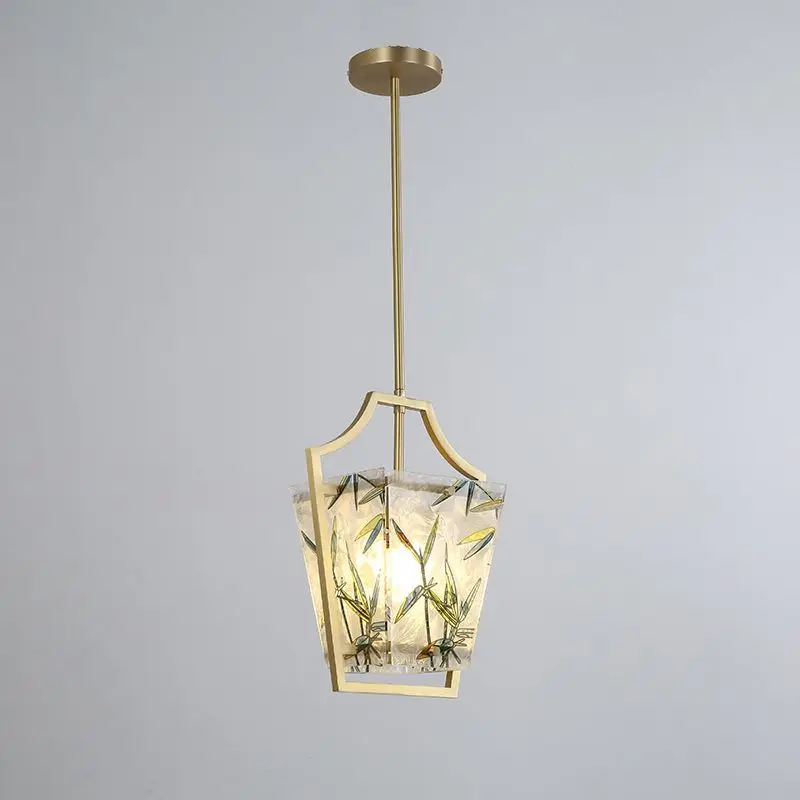 Modern chandelier with Chinese style bamboo leaf enamel color restaurant corridor, bedside study light
Modern chandelier with Chinese style bamboo leaf enamel color restaurant corridor, bedside study light