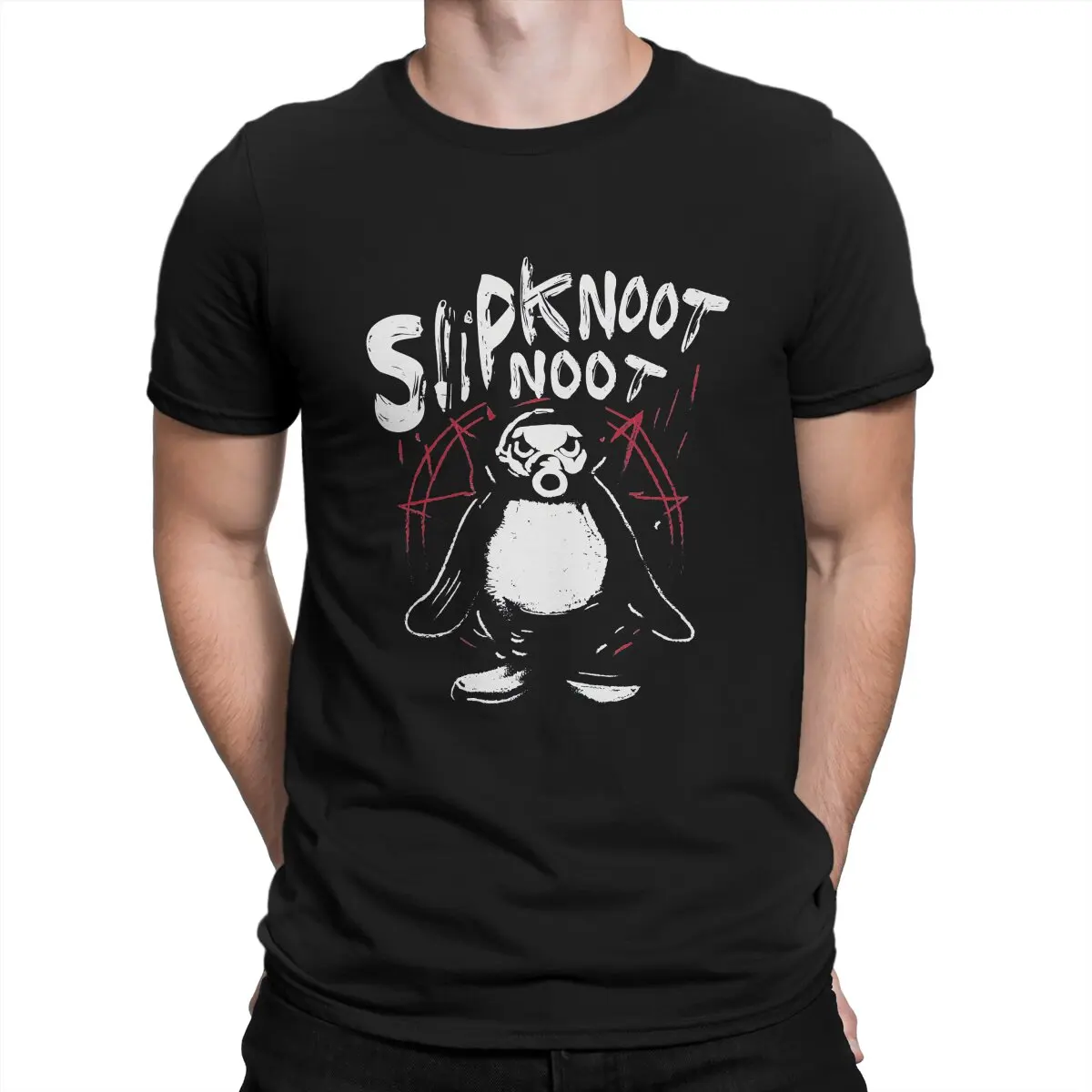 Slipknoot Noot Penguin Death Metal Goth Hard Rock Essential Men's T Shirt Heavy Black Metal Novelty Tees Short Sleeve Shirt
Slipknoot Noot Penguin Death Metal Goth Hard Rock Essential Men's T Shirt Heavy Black Metal Novelty Tees Short Sleeve Shirt