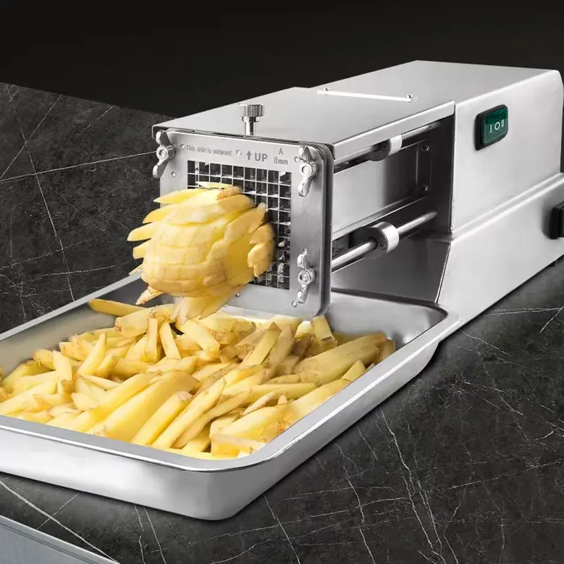 Commercial Household Kitchen Gadget 304 Stainless Steel Multifcuntion Electric Auto Vegetable Fruit Cutter Potato Chips Slicer
Commercial Household Kitchen Gadget 304 Stainless Steel Multifcuntion Electric Auto Vegetable Fruit Cutter Potato Chips Slicer