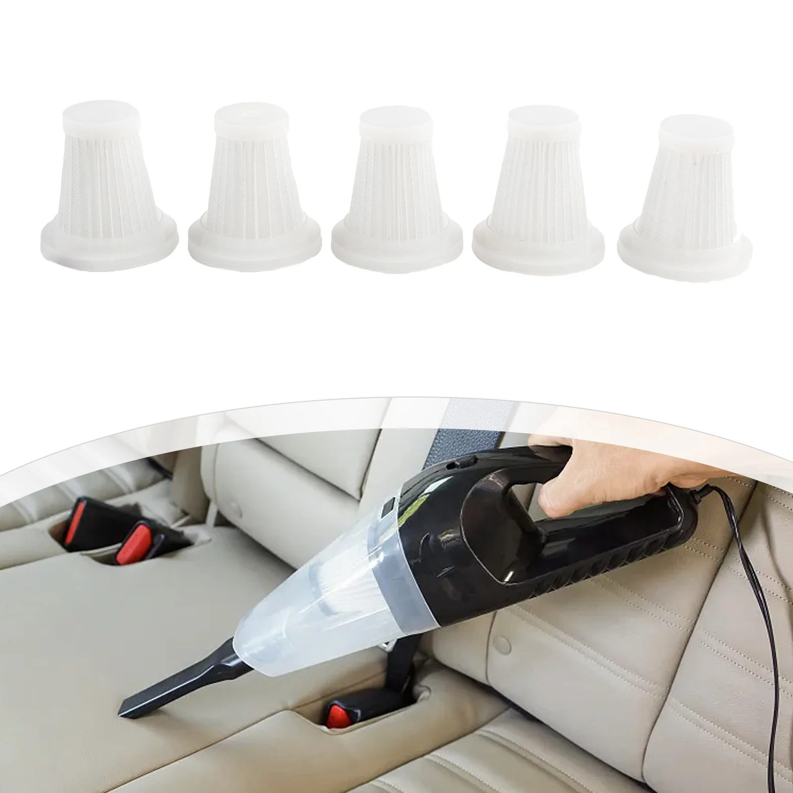 2/3/5pcs Reusable Car Vacuum Cleaner Replacement Accessories Washable Filters Household Cleaning Supplies
2/3/5pcs Reusable Car Vacuum Cleaner Replacement Accessories Washable Filters Household Cleaning Supplies