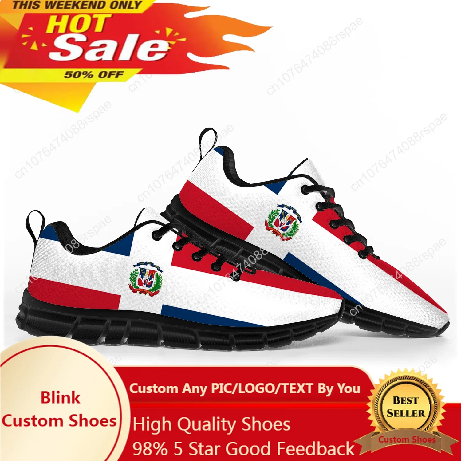 

Dominican Republic Flag Sports Shoes Mens Womens Teenager Kids Children Sneakers Casual Custom High Quality Couple Shoes