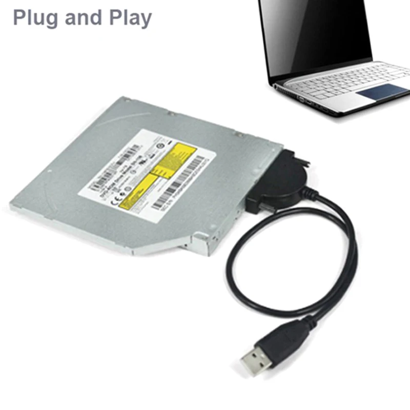 USB 2.0 SATA Cable CD/DVD-ROM Drive Cable Optical Driver Adapter Cable For PC Laptop Notebook
USB 2.0 SATA Cable CD/DVD-ROM Drive Cable Optical Driver Adapter Cable For PC Laptop Notebook
