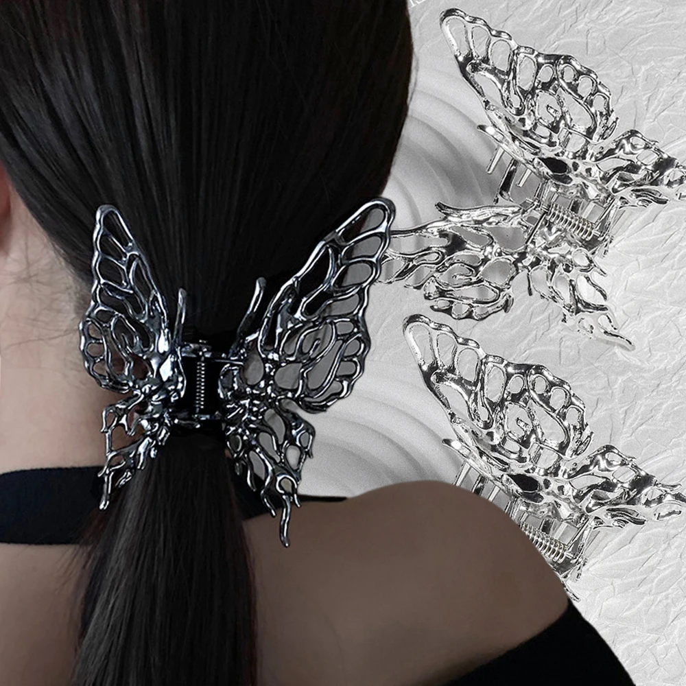 Punk Metal Liquid Butterfly Hair Clip for Women Girls Back Head Grab Clip Geometric Headband Trendy Hair Accessories Wholesale
Punk Metal Liquid Butterfly Hair Clip for Women Girls Back Head Grab Clip Geometric Headband Trendy Hair Accessories Wholesale