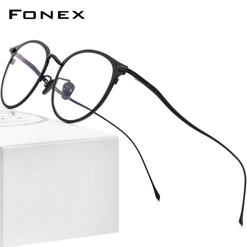 Оправа для очков FONEX из чистого титана для женщин и мужчин, круглые очки в стиле ретро, винтажные очки, 8509
Оправа для очков FONEX из чистого титана для женщин и мужчин, круглые очки в стиле ретро, винтажные очки, 8509