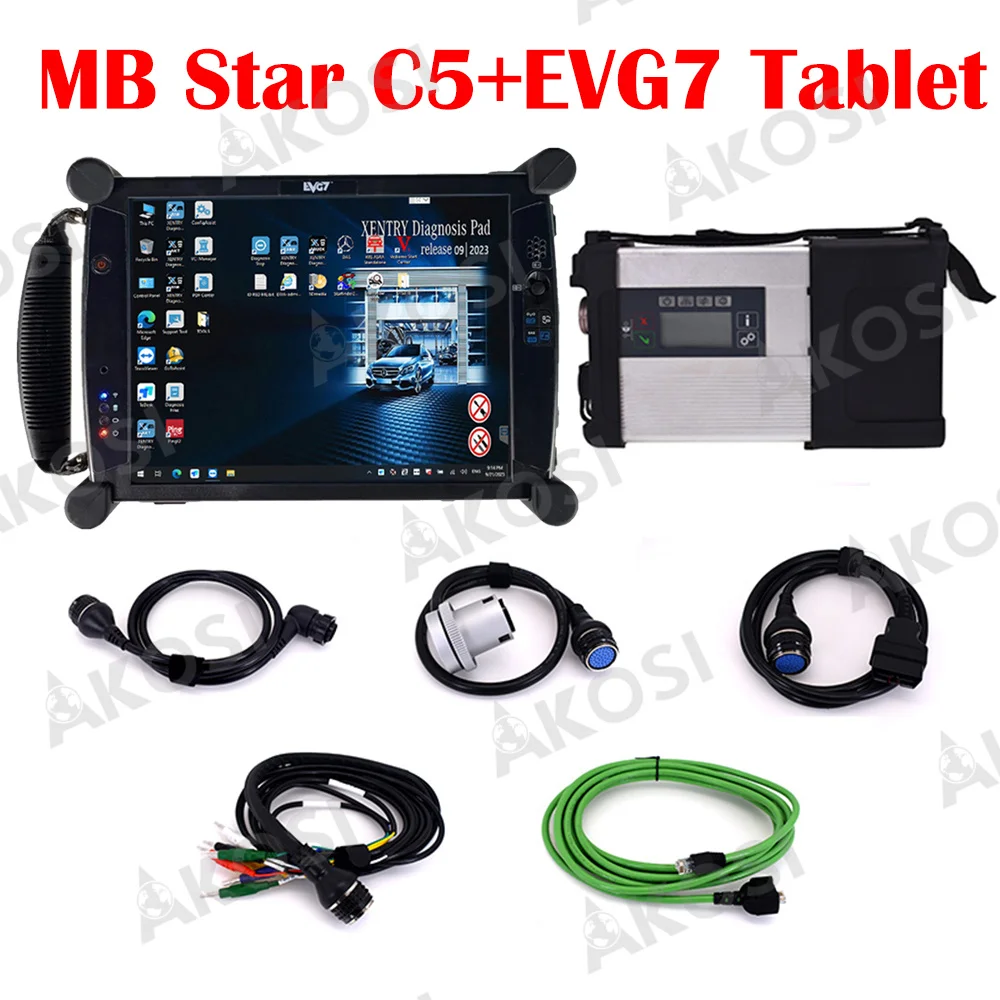 

MB Star C5 SD Connect WIFI with laptop evg7 Toughbook PC mb star c5 wifi newest software 2023.12 SSD for sd c5 diagnostic tool