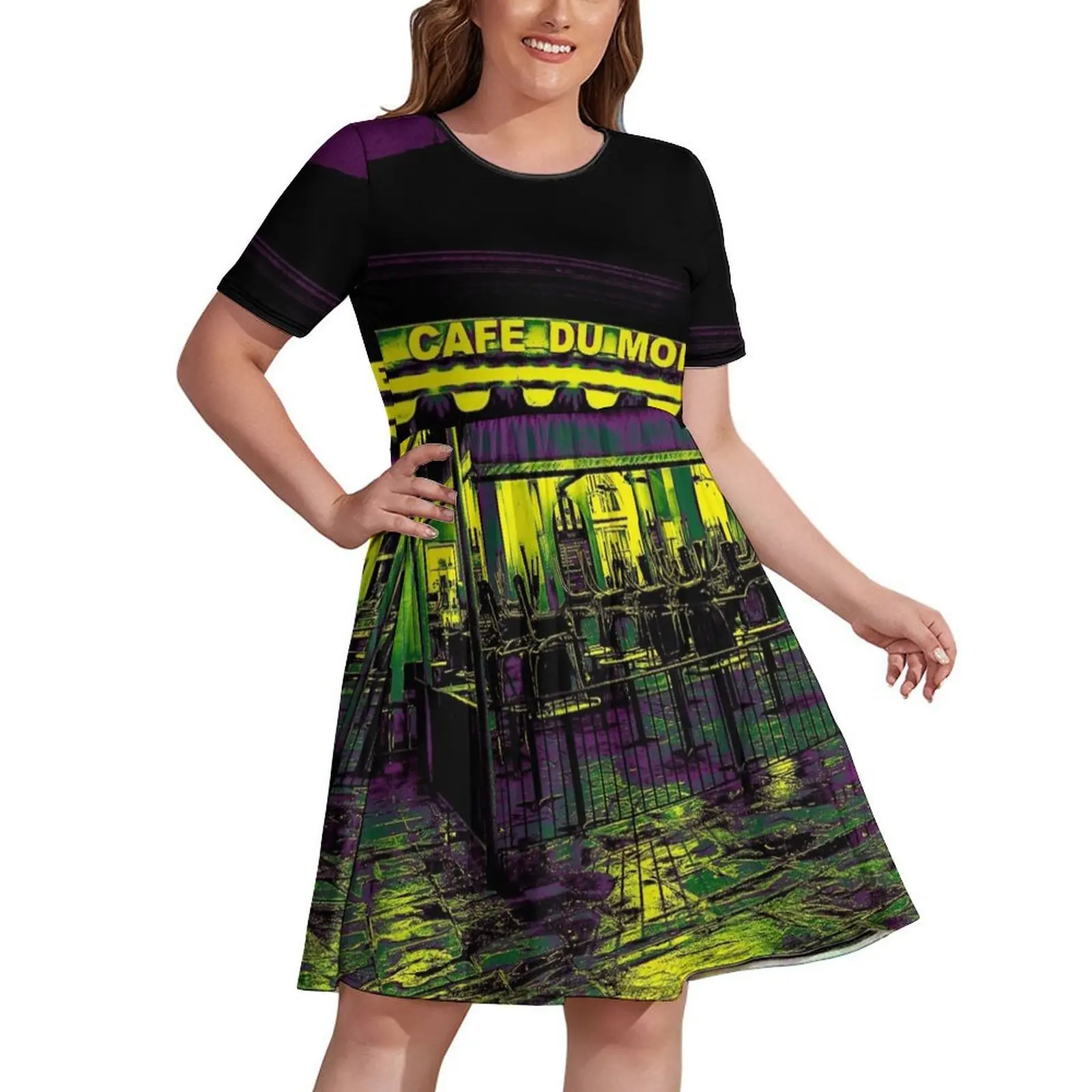 Cafe Du Monde Mardi Gras Colors Dress dresses ladies 2024 summer Women's dress 
Cafe Du Monde Mardi Gras Colors Dress dresses ladies 2024 summer Women's dress