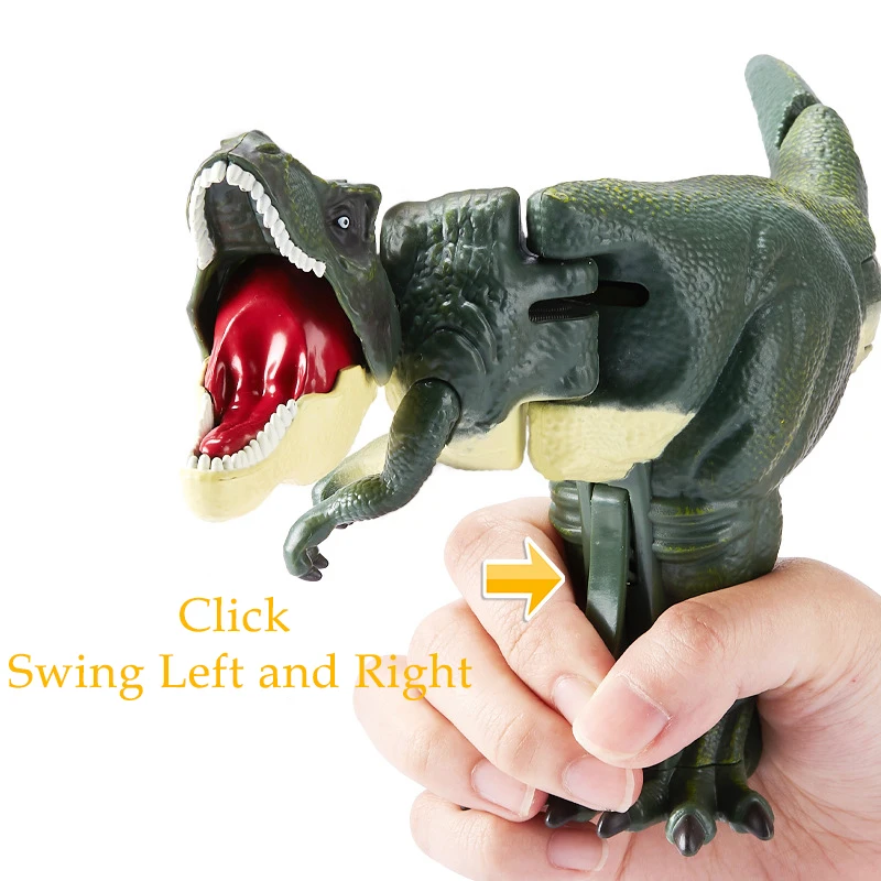 

Funny Jurassic Dino Park Swinging Dinosaur Toys,Creative Forest Simulation T-rex Model Toys for Kids Birthday Halloween Gift