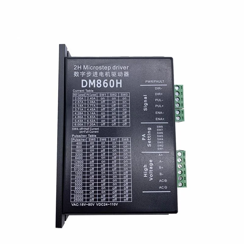 DM860 DMM860H Two-phase 57 86 Stepper Motor Driver Engraving Machine Dedicated M860 2MA860H Stepper Motor Drivers Axis AC
DM860 DMM860H Two-phase 57 86 Stepper Motor Driver Engraving Machine Dedicated M860 2MA860H Stepper Motor Drivers Axis AC